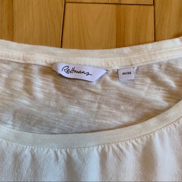 2/$15 Slouchy tee with leather look lacing. - Picture 3 of 11